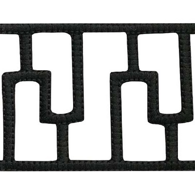 Brimar Trim 3in Open Applique Border BLK
