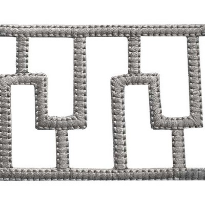 3in Open Applique Border GRA Brimar Trim 3in Open Applique Border GRA