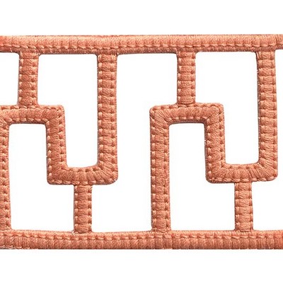 3in Open Applique Border Peach Brimar Trim 3in Open Applique Border Peach