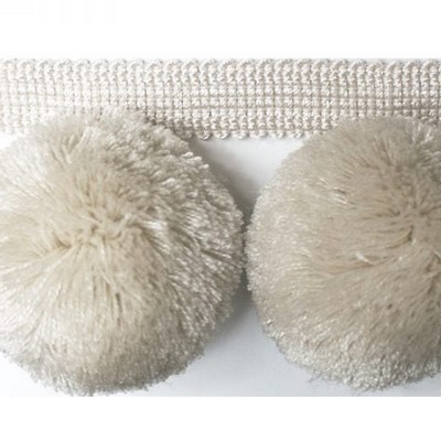 Brimar Trim Fluffy Puffy Pom Pom Beige