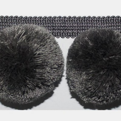 Brimar Trim Fluffy Puffy Pom Pom Gray
