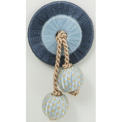 Brimar Trim Bobble Rosette Divine Blue