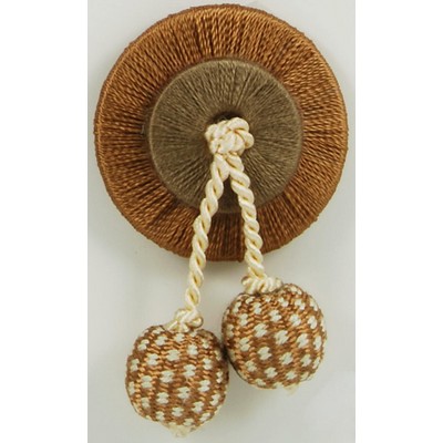 Brimar Trim Bobble Rosette Flavours of Taupe