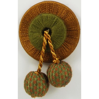 Brimar Trim Bobble Rosette Pumpkin Loaf