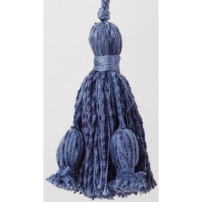 Brimar Trim Cotton Chenille Tassel BLU