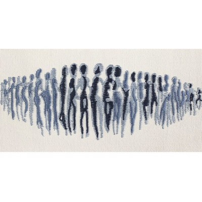 Brimar Trim 4in Tape with People Pattern Blue