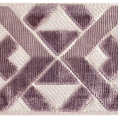 Brimar Trim Criss Cross Velvet Border Lilac
