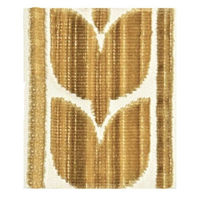 Brimar Trim 3in Tulip Velvet Border Gold