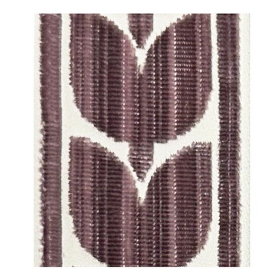 Brimar Trim 3in Tulip Velvet Border Lilac