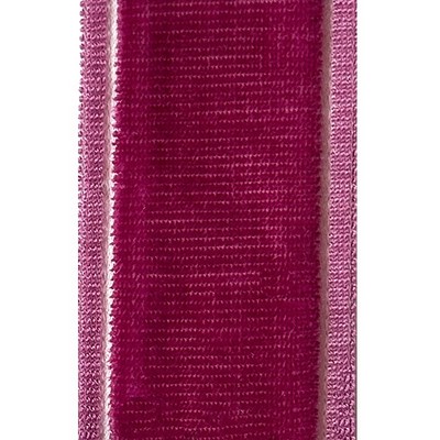 Brimar Trim 2in Velvet Solid Border Raspberry