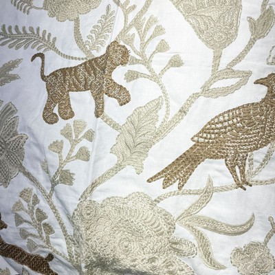 Catania Silks Emb19171 Natural Brown