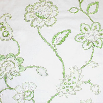Catania Silks Embroidery 19067 Emerald