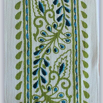 Catania Silks Quince Aqua Green