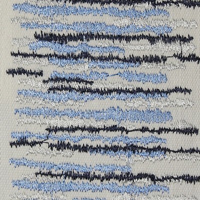 Catania Silks Wave Tape Navy Ivory