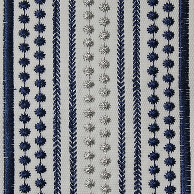 Catania Silks Glitter Tape Navy Ivory