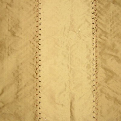 Catania Silks Ticking-Embroidery Golden Faerie Stripe