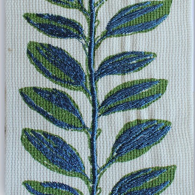 Catania Silks Trailing Leaf Green