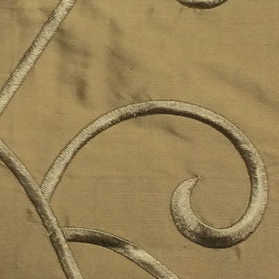 Catania Silks Vine-Embroidery Camel