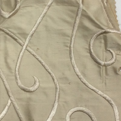 Catania Silks Vine-Embroidery Slate