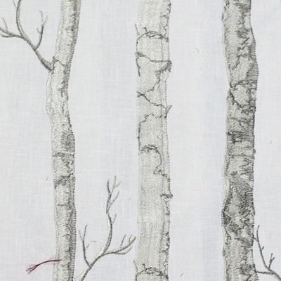 Catania Silks Yosemite Embroidery 2 Ivory Slate