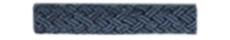 Duralee Trim 3/8in Braided Cord w/Lip 7247-197 197 Marine