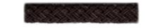 Duralee Trim 3/8in Braided Cord w/Lip 7247-289 289 Espresso