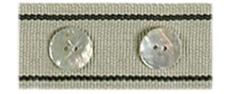 Duralee Trim 1 3/8in Button Tape 7250-118 118 Linen