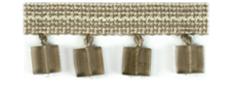 Duralee Trim Geometric Beaded Fringe 7252-155 155 Mocha