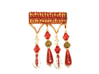 Europatex Trimmings Jimmy 708 Bordeaux