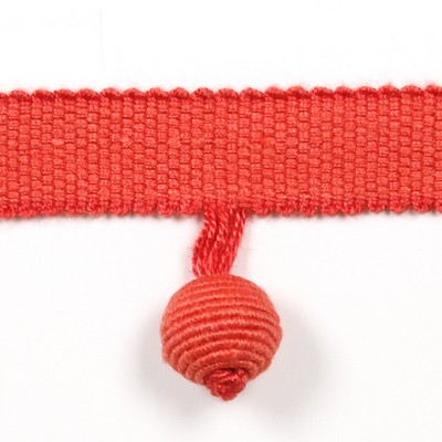 Europatex Trimmings Le Lin Beaded Fringe Dark Coral