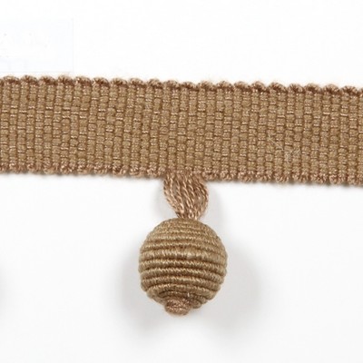 Le Lin Beaded Fringe Mocha Europatex Trimmings Le Lin Beaded Fringe Mocha