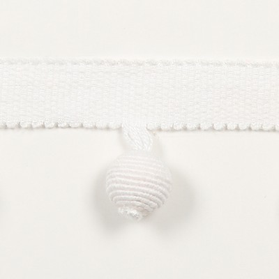 Europatex Trimmings Le Lin Beaded Fringe White