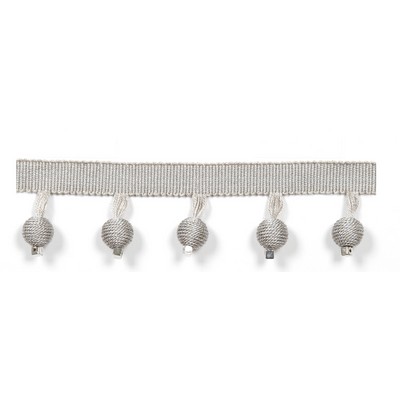 Europatex Trimmings Le Lin Metallic Beaded Fringe Ice