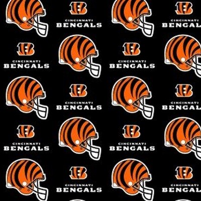 Foust Textiles Inc Cincinnati Bengals Cotton Print 