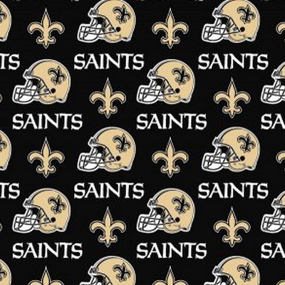 Foust Textiles Inc New Orleans Saints Cotton Print 