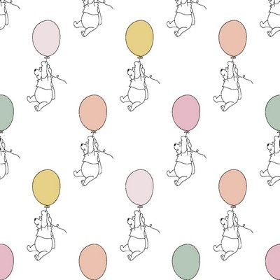 Foust Textiles Inc Pooh Balloon White