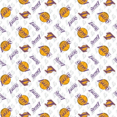Foust Textiles Inc LA Lakers Cotton White