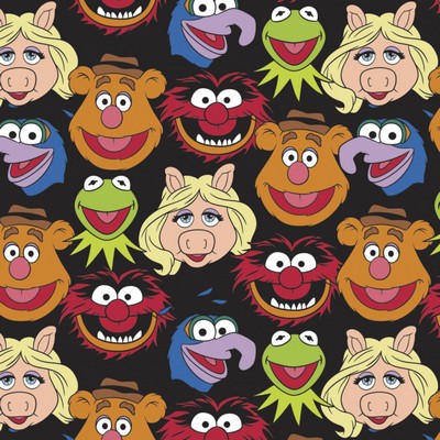 Foust Textiles Inc Muppets Cast Black