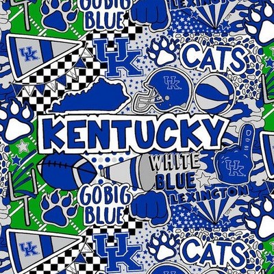 Foust Textiles Inc Univeristy of Kentucky UK Pop Art 