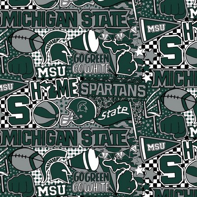 Foust Textiles Inc Michigan State Spartans Pop Art 