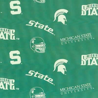 Foust Textiles Inc Michigan State Spartans Fleece Green Search Results