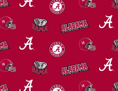 Foust Textiles Inc Alabama Crimson Tide Red Fleece 