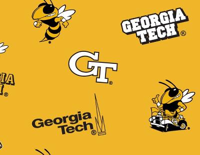 Foust Textiles Inc Georgia Tech Yellow Jackets Yellow Fleece 