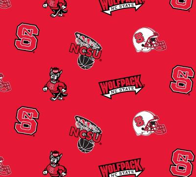 Foust Textiles Inc North Carolina State Wolfpack Red Fleece 
