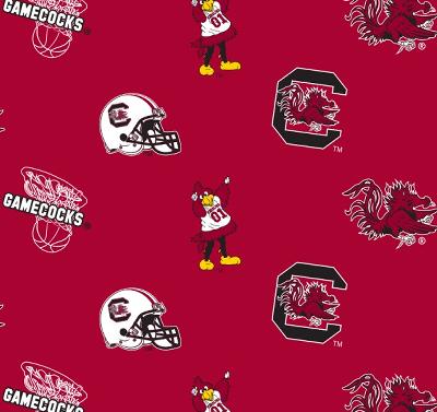 Foust Textiles Inc South Carolina Gamecocks Cotton Print 