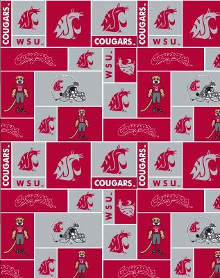 Foust Textiles Inc Washington State Cougars Block Fleece 