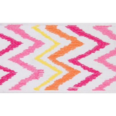 Lee Jofa Chev On It Tape Flamingo