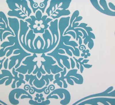 Michael Jon Designs Rimetian Robins Egg Printed Velvet Fabric