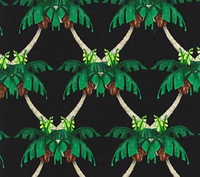 Michael Miller Fabrics Hearts of Palm Black
