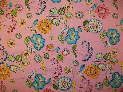 Michael Miller Fabrics Pink Lava Flowers 